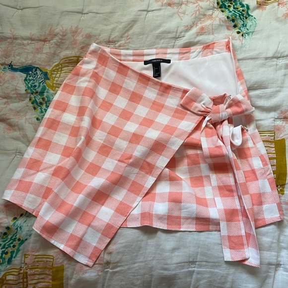 Pink Gingham Crop Top/Skirt Set - Picture 2 of 5